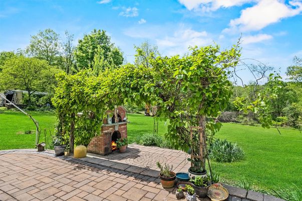 Backyard, Exterior, Fireplace