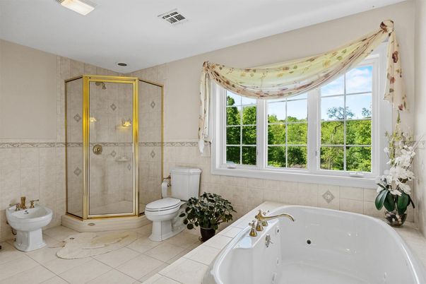 Bathroom, Glass Shower, Interior, Tile Countertops