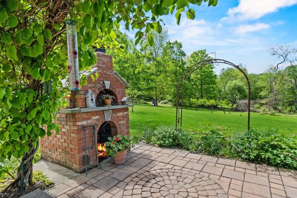Backyard, Exterior, Fireplace