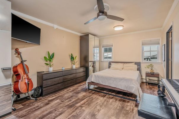 Bedroom, Interior, Wood Texture Flooring