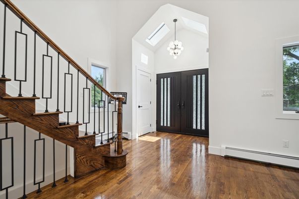 Chandelier, Interior, Pendant Lights, Wood Texture Flooring