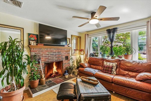 Fireplace, Interior, Living room, Wood Texture Flooring
