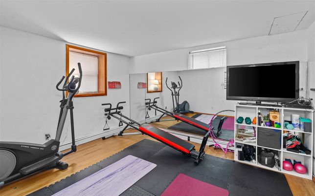 Fitness Equipment, Interior, Wood Texture Flooring