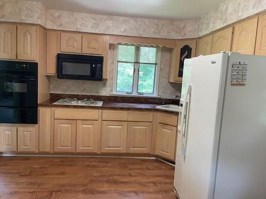 Interior, Kitchen, Wood Texture Flooring