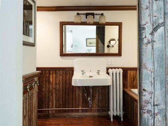Bathroom, Interior, Wood Texture Flooring