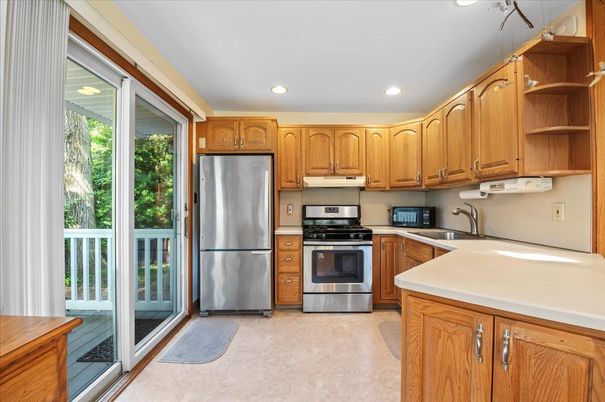 Interior, Kitchen, Recessed Lighting, Stainless Steel Appliances