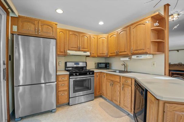 Interior, Kitchen, Recessed Lighting, Stainless Steel Appliances