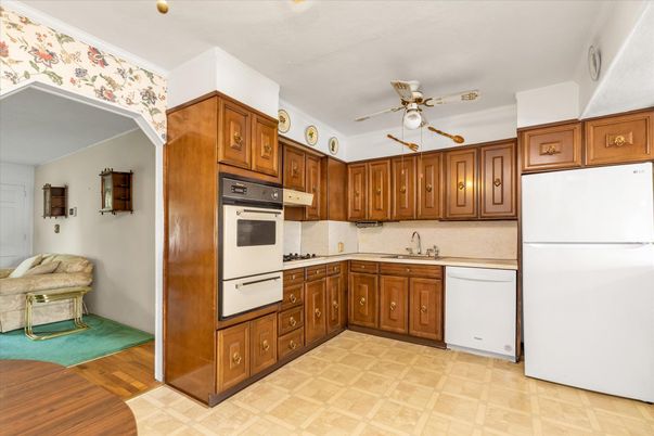 Interior, Kitchen, Wood Texture Flooring