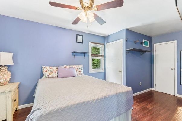 Bedroom, Interior, Wood Texture Flooring