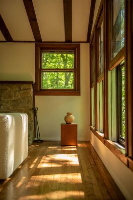 Fireplace, Interior, Stone Walls, Wooden Beams, Wood Texture Flooring