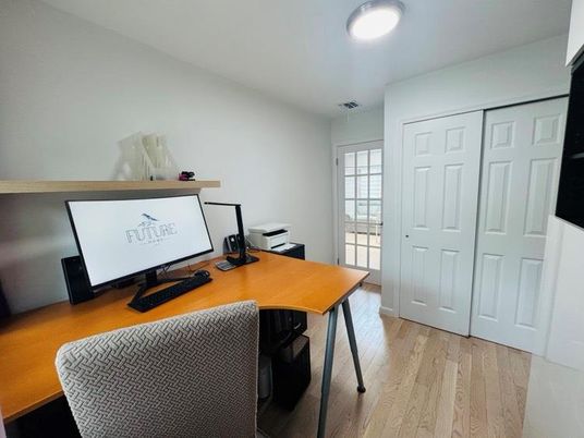 Home Office, Interior, Wood Texture Flooring