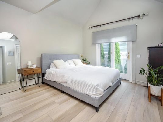 Bedroom, Interior, Wood Texture Flooring
