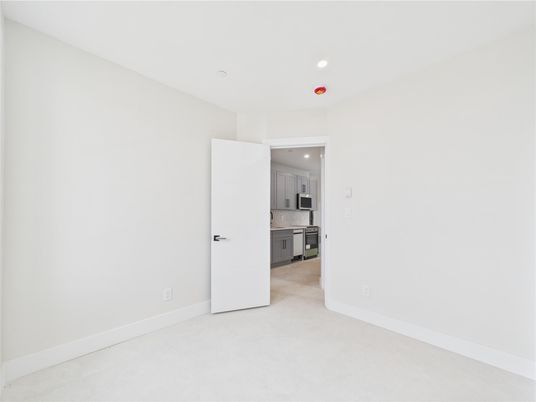 Empty room, Interior, Kitchen, Recessed Lighting