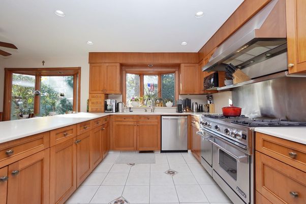 Interior, Kitchen, Recessed Lighting, Stainless Steel Appliances