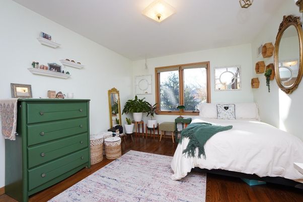 Bedroom, Interior, Wood Texture Flooring