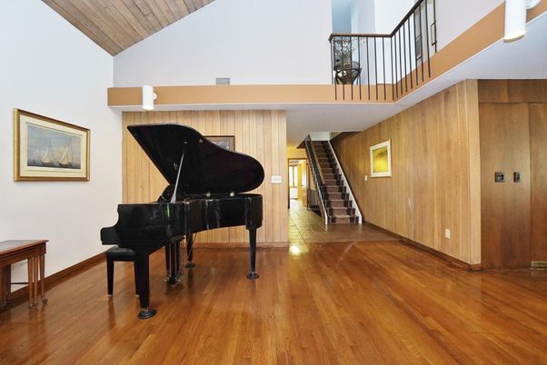 Interior, Piano, Wood Texture Flooring, Wooden Walls