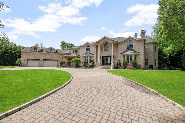 Attached, Backyard, Exterior, Facade, Brick Facade, French Provincial