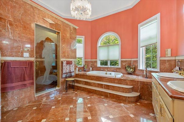 Bathroom, Chandelier, Dual Sink Vanities, Interior