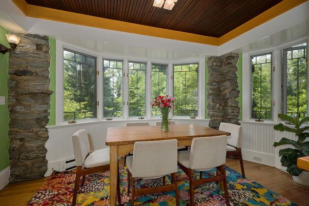 Dining room, Interior, Wood Texture Flooring