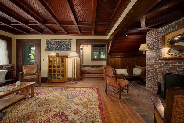 Fireplace, Interior, Stone Walls, Wooden Beams, Wooden Ceilings, Wood Texture Flooring, Wooden Walls