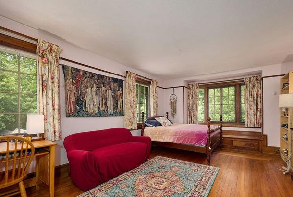 Bedroom, Interior, Wood Texture Flooring