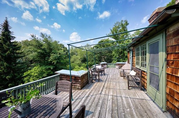 Exterior, Wood Texture Flooring