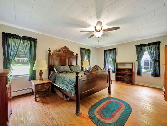 Bedroom, Interior, Wood Texture Flooring
