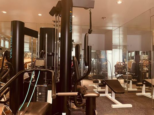 Fitness Equipment, Gym, Interior, Recessed Lighting