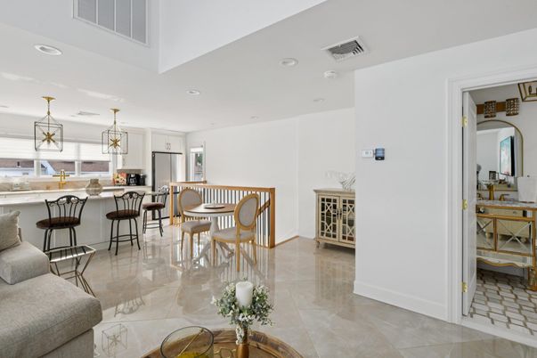Dining room, Interior, Kitchen, Pendant Lights, Recessed Lighting