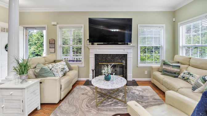 Fireplace, Interior, Living room, Wood Texture Flooring