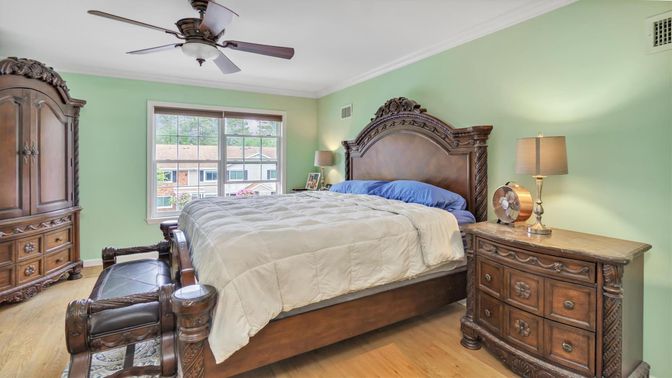 Bedroom, Interior, Wood Texture Flooring