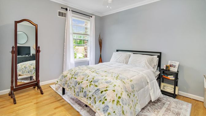 Bedroom, Interior, Wood Texture Flooring