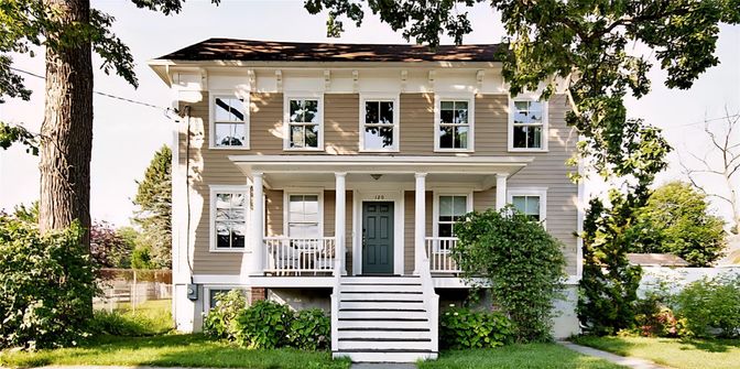 Exterior, Facade, American Foursquare