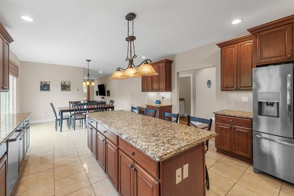 Dining room, Interior, Kitchen, Pendant Lights, Recessed Lighting