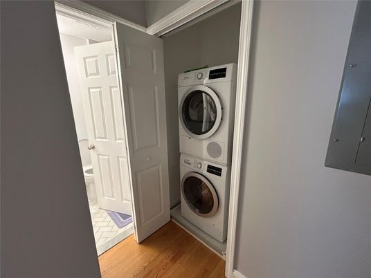 Interior, Utility Closets, Washer, Wood Texture Flooring