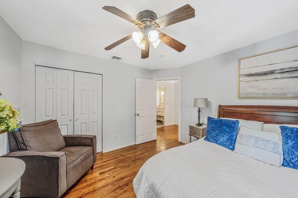 Bedroom, Interior, Wood Texture Flooring
