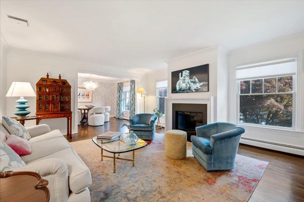 Chandelier, Dining room, Fireplace, Interior, Living room, Wood Texture Flooring