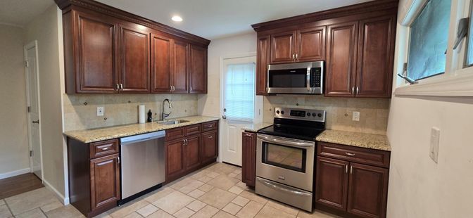 Interior, Kitchen, Recessed Lighting, Stainless Steel Appliances