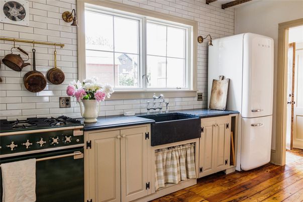Interior, Kitchen, Wooden Beams, Wood Texture Flooring