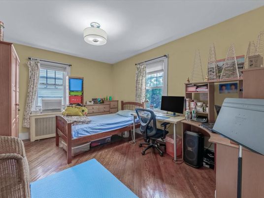 Bedroom, Home Office, Interior, Wood Texture Flooring