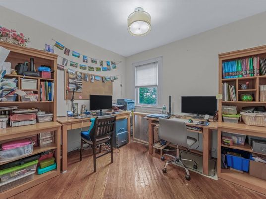 Home Office, Interior, Wood Texture Flooring