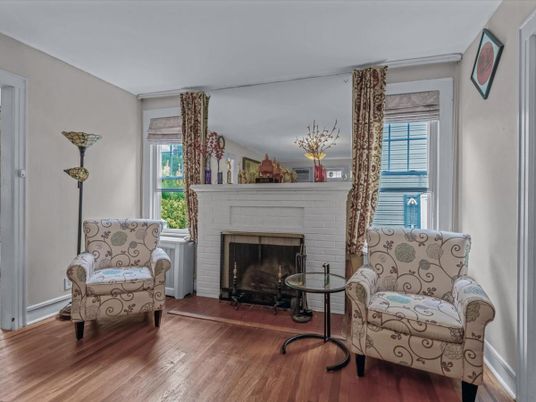 Fireplace, Interior, Wood Texture Flooring
