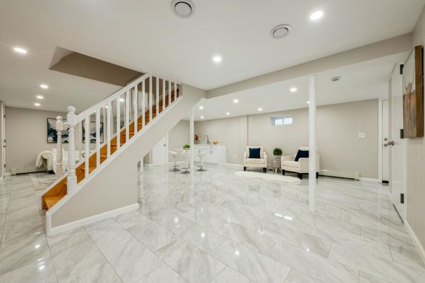 Interior, Marble, Recessed Lighting