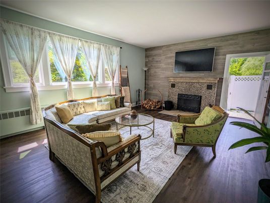 Fireplace, Interior, Living room, Wood Texture Flooring