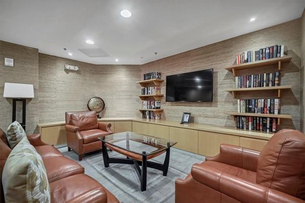 Interior, Living room, Recessed Lighting, Stone Walls