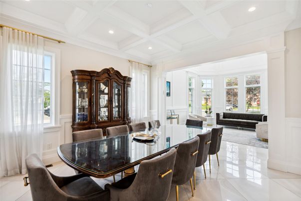 Dining room, Interior, Recessed Lighting