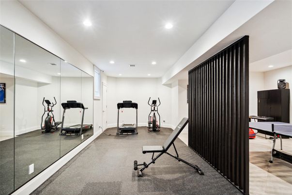 Fitness Equipment, Interior, Recessed Lighting