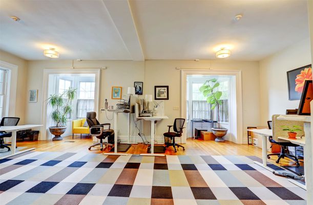 Home Office, Interior, Wood Texture Flooring