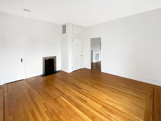 Empty room, Fireplace, Interior, Wood Texture Flooring