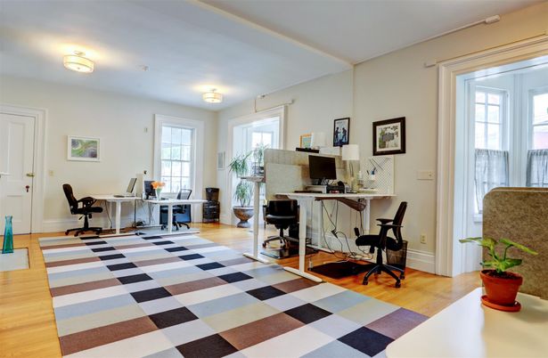 Home Office, Interior, Wood Texture Flooring